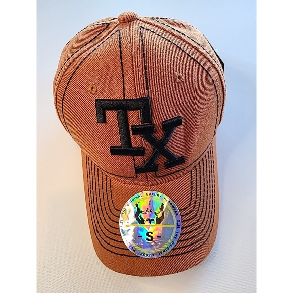 TEXAS TX ORANGE Baseball Cap Hat Size Small - Picture 1 of 4